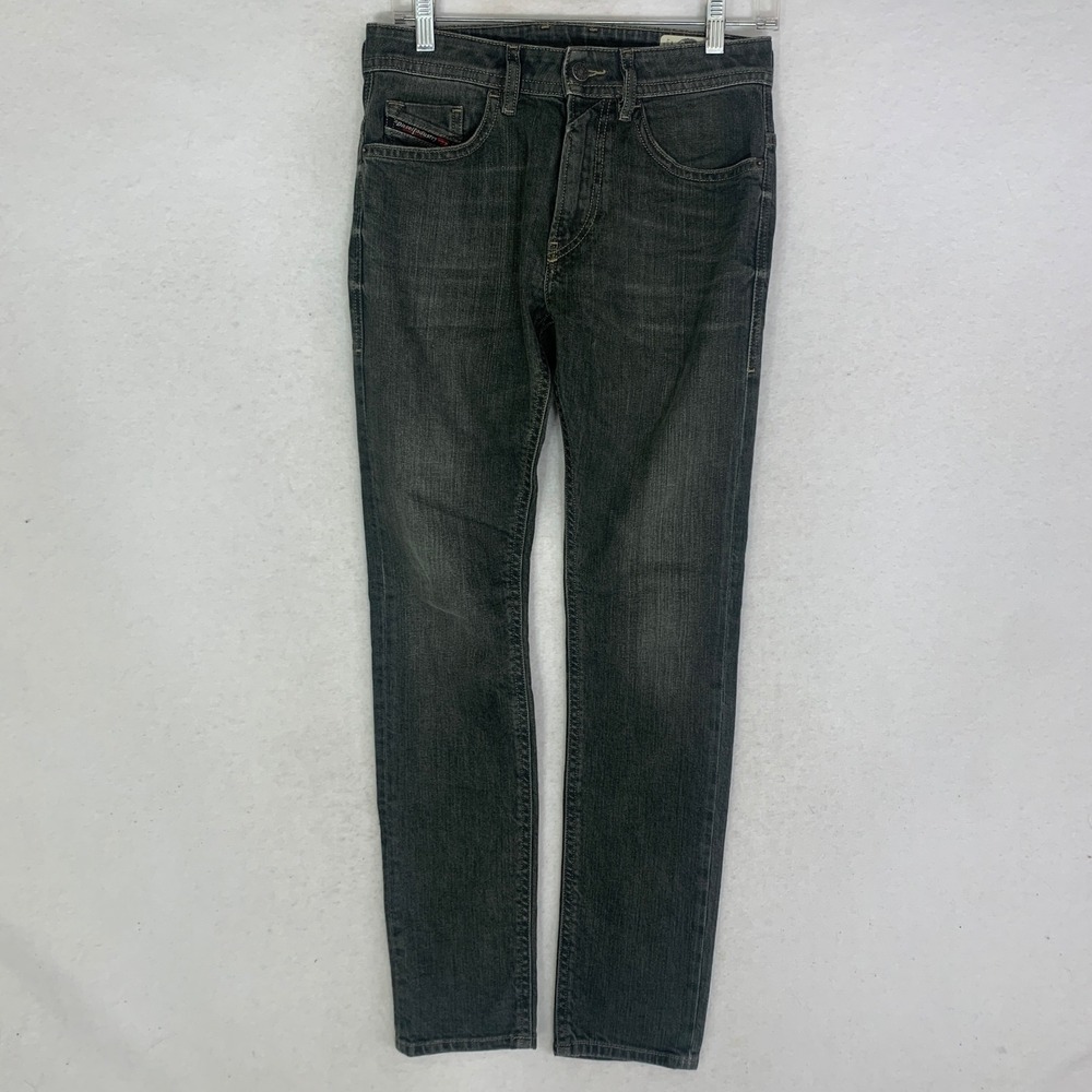 Diesel Thommer-SP Jeans Mens 27x30 Dark Gray Excellent Slim Skinny Stretch 0890E